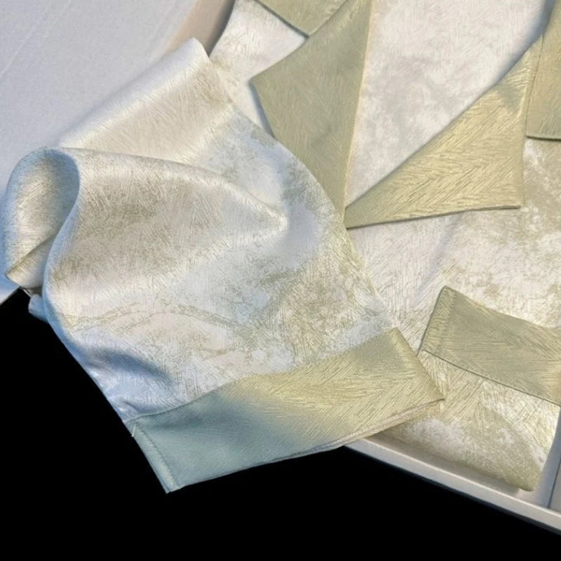 New Ice Silk Women Pajama Lapel Button Cardigan Outfits for Women 2 Piece Set Fashion Printing Set Clothes for Women.