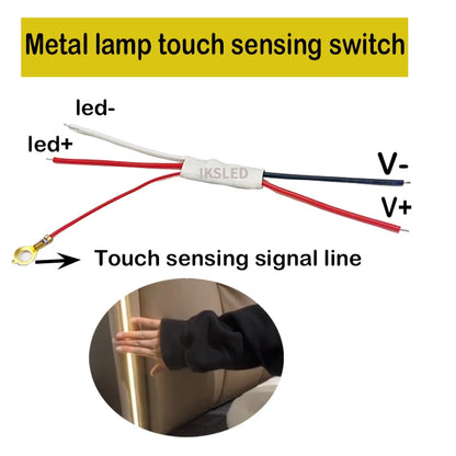 Metall Touch Sensor Dimmer Schalter Controller Helligkeit stufenlos dimmbar Touch Dimmer für LED Streifen Licht.