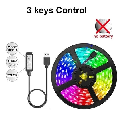 Led-leuchten Für Schlafzimmer Bluetooth Wifi App Fernbedienung Rgb Led Licht Streifen 5050 Rgb USB 5V Led Band tv Hintergrundbeleuchtung Raum Beleuchtung.