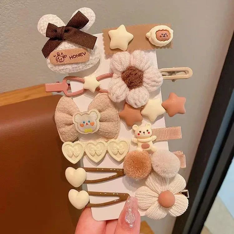 2023 New Children's Hairpin Headwear Women's Cute Baby Hair Accessories Hair Clips Edge Clips Serenity Hair Accessories.