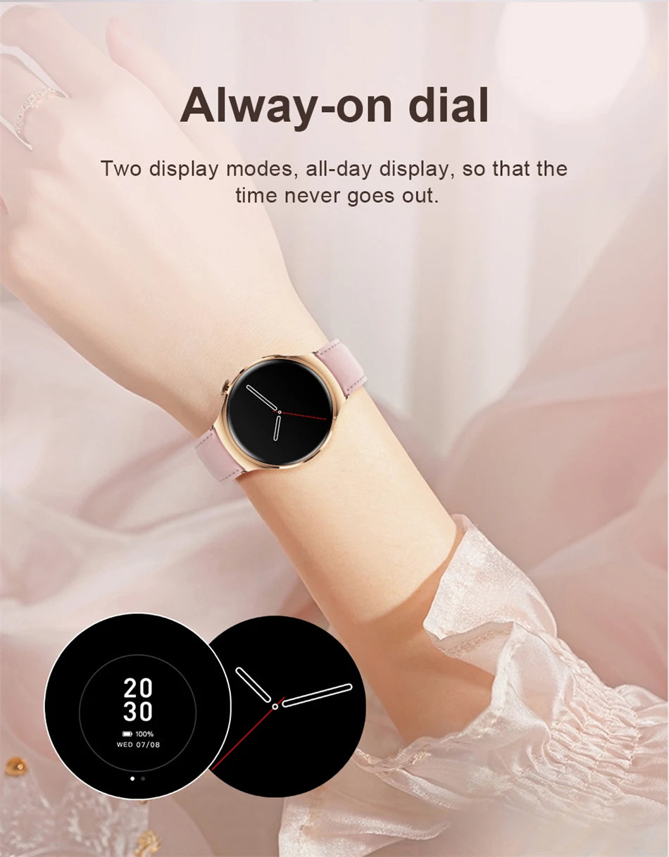 2025New GPS NFC Bluetooth Call Smartwatch Women Watch 4 mini Sports Track Heart Rate Oximetry Monitoring Health Smartwatch Woman