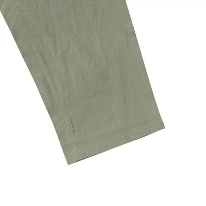 Frühling Sommer Dünne männer Casual Leinen Hosen Strand Stil Kordelzug Gerade Bein Lange Hosen Hochwertige Bequeme Passform
