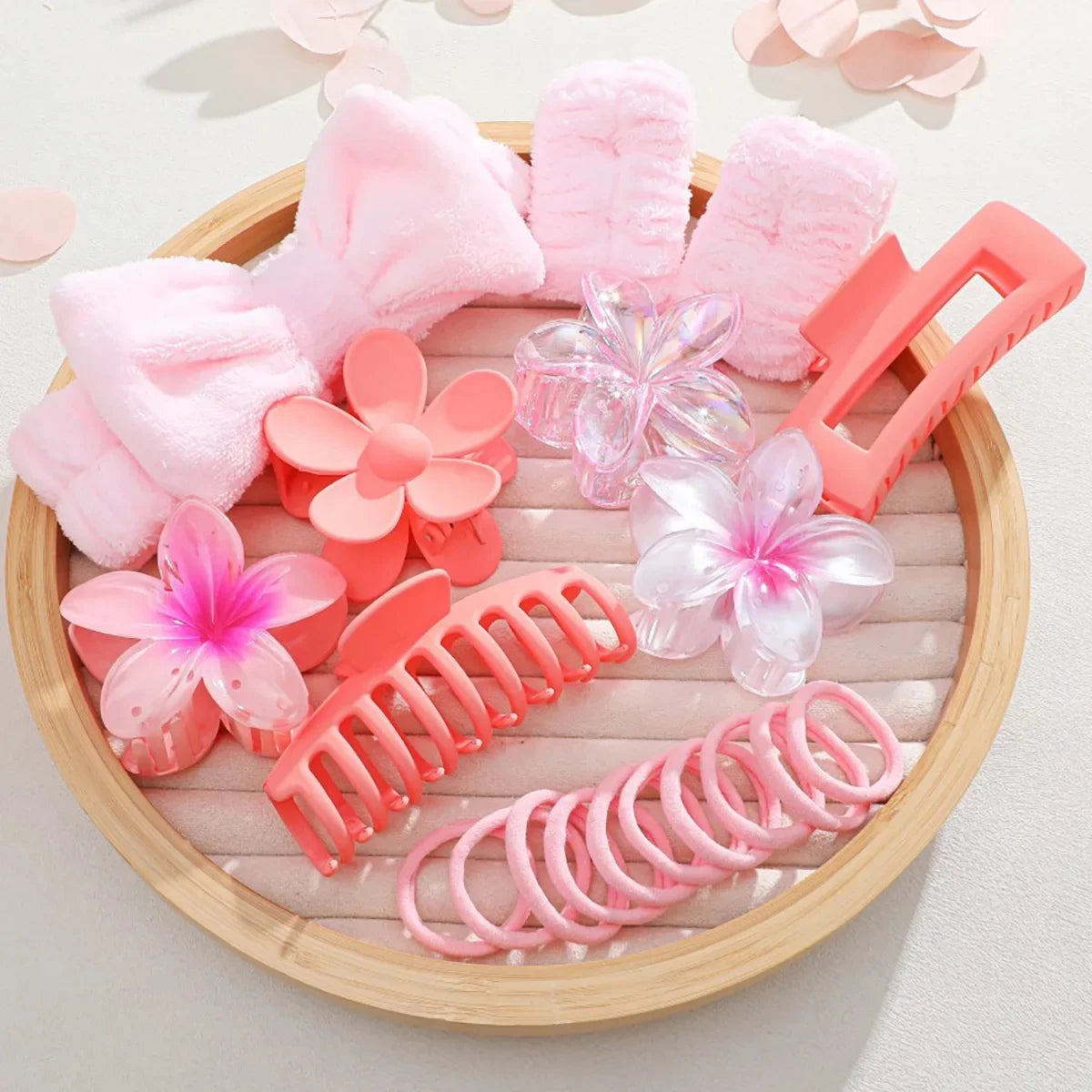 Matte Butterfly Knot Hair Ties Women's Hair Accessories Elastic Hair Bands Floral Hair Clips Autumn Winter New Style Hair Access.