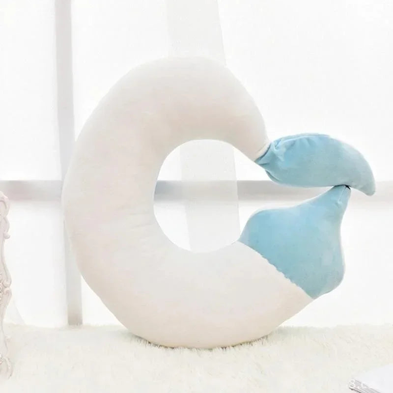 Travel Pillow U Shape Neck Pillow Cute Fox Pillow Hug Sleeping Pillows Ornamental Pillow Office Sleep Pillow 30*30*8CM.