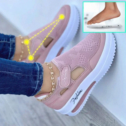 Designer Brand Red Blue Women Sneakers High Quality Tennis Female Canvas Casual Shoes Ladies Platform Hollow Out Sport Shoes.