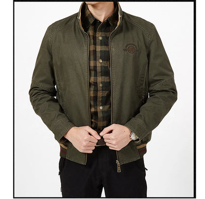 DIMUSI Autumn Men's Double-sided Military Jacket Casual Man Cotton Business Coats Fashion Men Multi-pocket Jackets Clothing 8XL.
