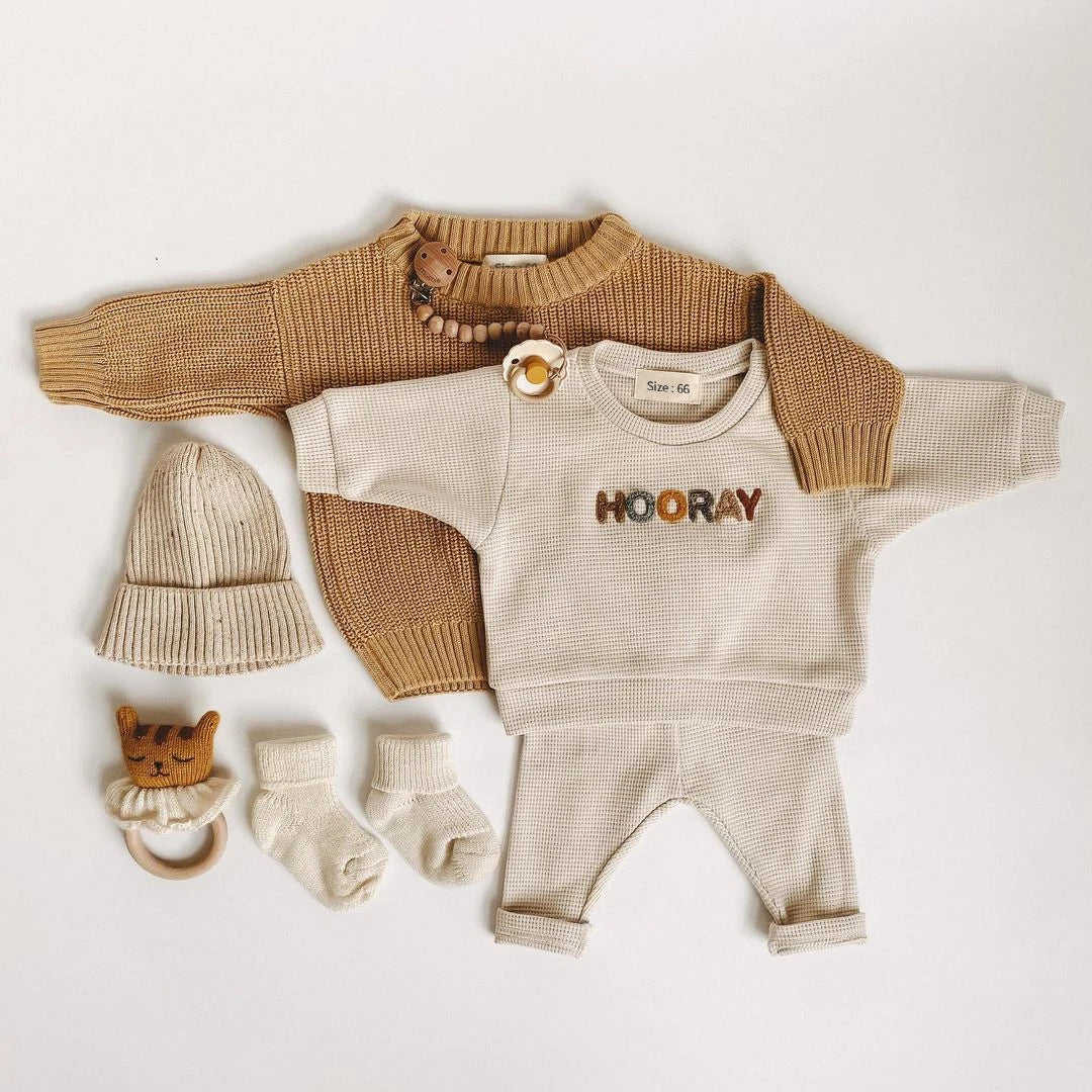 2024 Spring Fashion Baby Clothing Baby Girl Boy Clothes Set Newborn Sweatshirt + Pants Kids Suit Outfit Costume Sets Accessories.