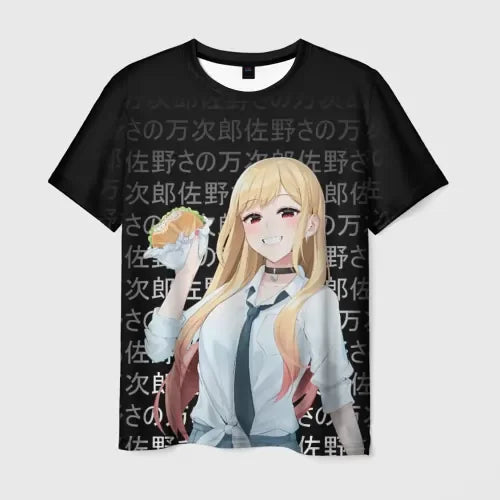 Popular Marin Kitagawa Tshirt 3D Printed Casual Men/Women's Short-sleeve Kids Kawaii Anime T-Shirt Harajuku Unisex Clothes.