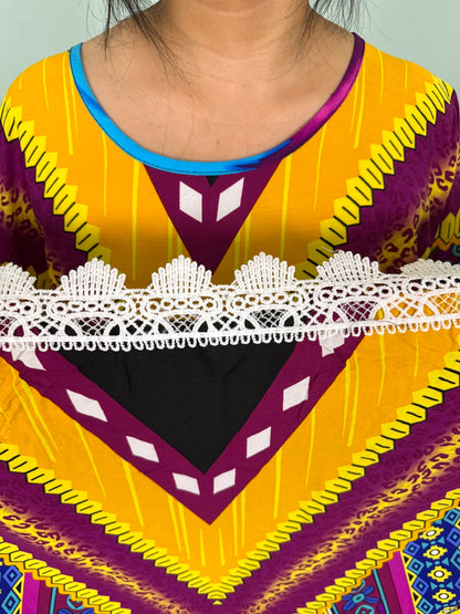 Muslim 2025 New Fashion Sets Abayas For Women Cotton Printed Loose Fit Femme Robe Afircan Islam Dress With 160x80cm Shawl Scarf.