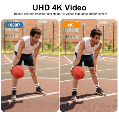 Ouelife 4K Digital Photography Camera 42 Megapixels HD Digital Camera 18X Digital Zoom 3.0'' screen Portable Video Recorder.