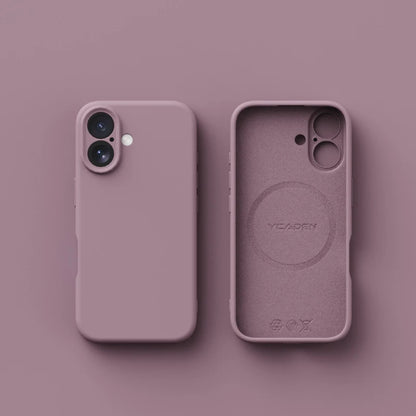 for iPhone 16E Magsafe Liquid Silicone Case Solid Colour Matte Soft Bumper Phone Cover for iPhone 16 Plus 16 Pro Max Cases