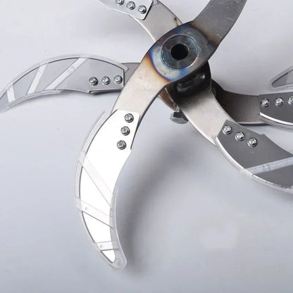 Agricultural Fruit And Vegetable Crusher 4/6 Blade Breeding Cutter Electric Drill Chopper Blade Fits Goose Chicken Feed Grass.