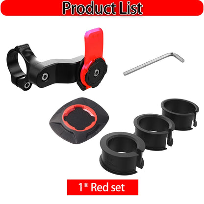 Universal Motorcycle Bike Phone Holder Stand Bicycle Phone Bike Holder 360° Rotatable Support Security Bracket Quick Release