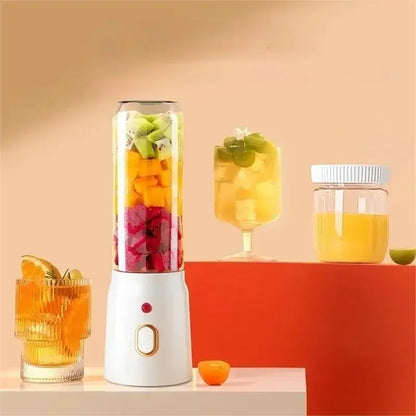 Portable Wireless Blender Electric Fruit Juicer Machine For Orange Ice Crushing 10 Blades Auxiliary Food Machine 1500mA Mixer.