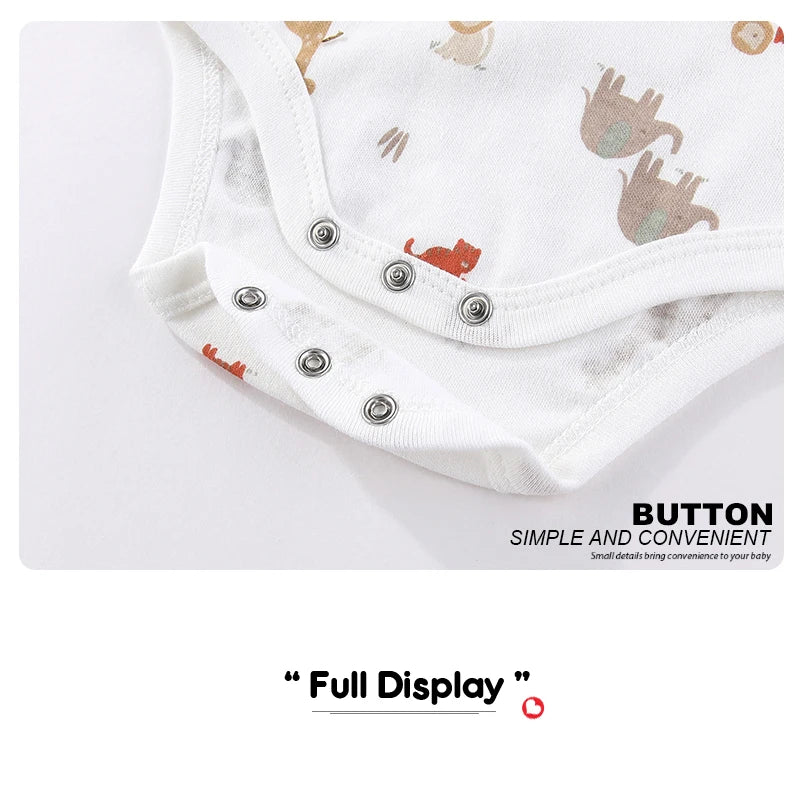5 Teile/los Vier Jahreszeiten Mode Cartoon Kurzarm Baby Junge Mädchen Bodys Weiche Neugeborenen Onesies Kleidung.