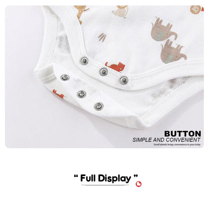 5 Teile/los Vier Jahreszeiten Mode Cartoon Kurzarm Baby Junge Mädchen Bodys Weiche Neugeborenen Onesies Kleidung.