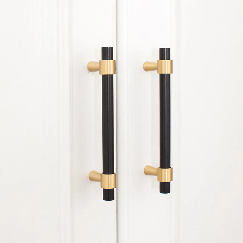 KEDLO Solid Brass Brushed Antique Brass Bronze 500mm Pull Drawer Knobs T Bar Kitchen Cabinet Handle