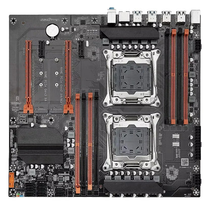 SOYO X99 Dual CPU Gaming Motherboard Kit lntel Xeon E5 2680 V4*2&DDR4 32GB (4*8GB) LGA2011-3 M.2 NVME for Desktop Computer Host.