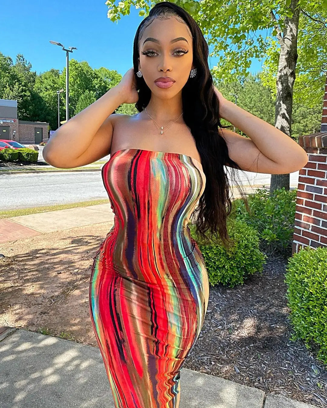 Sommer Lange Kleider Für Frauen Bodycon Brust Wrap Print Off Schulter Verband Schlank Sexy Kleid 2024 Neue Mode Party Vestidos.