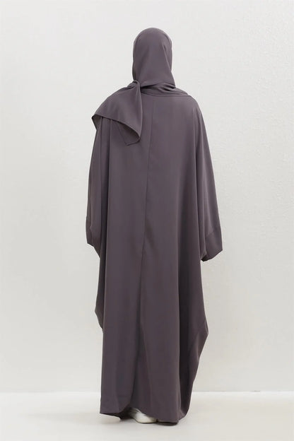 Two Pcs Muslim Abaya Women Jilbab Islamic With Hijab Clothing Dubai Saudi Robe Turkish Modesty Prayer Dresses Kaftans.