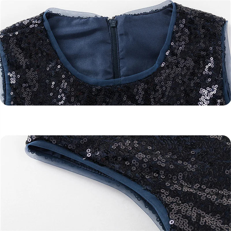 Luxus Kinder Klavier Rezitieren Leistung Pailletten Kleid Mädchen Hochzeit Geburtstag Party Kleidung Kind Elegante Zeremonie Jahrestag Kleid.