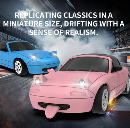 1:43 2.4G 4WD RC Drift Car with Gyroscope Fullly Proportion Remote Control Car JJRC C8827 Mini Racing Car Model Boy Toy Gift.