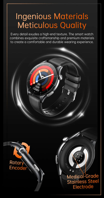 2025 New For HUAWEI Health MonitorUric Acid Blood Pressure Blood oxygen Body Analysis Smart Watch ECG+PPG Clock Smartwatch Men.