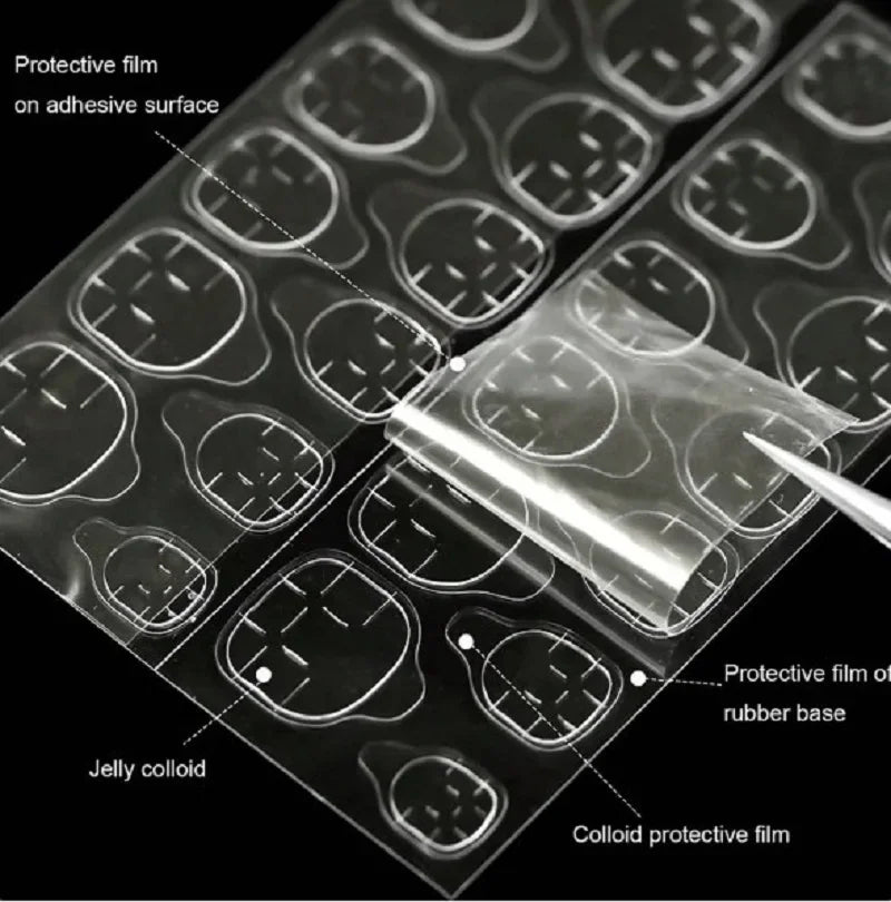 6000PCS Stick Nail Jelly Double-sided Adhesive Transparent Traceless Nail Glue Invisible Wear Nail Sheet Adhesive DIY Tools.