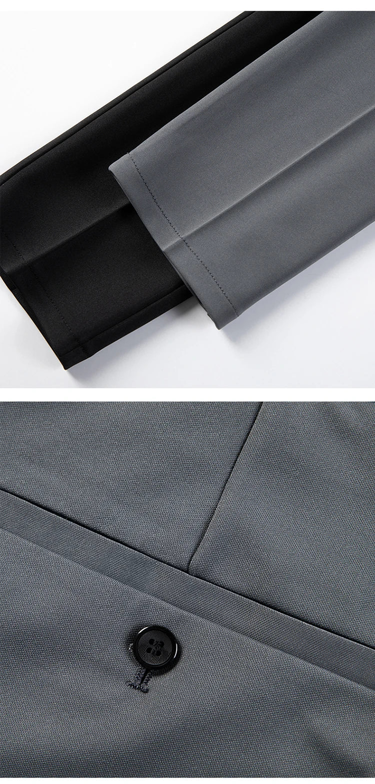 Men Suit Pants Formal Trousers Stretch Slim Pantalone Hombre Calça Masculina Solid Color Casual Dress Pants Fashion Men Clothing