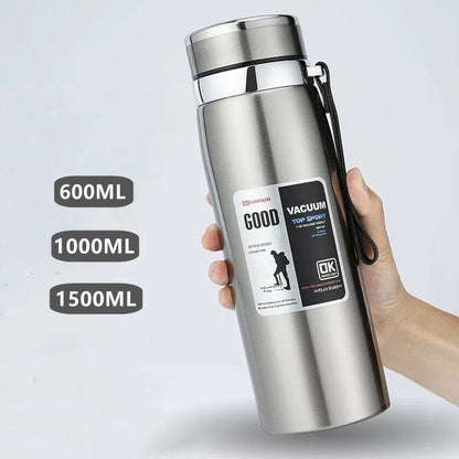 600ML/1000ML/1500ML Double Stainless Steel 316 Thermal Flask With Filter Portable Coffee Tea Thermal Bottle Travel Tumbler.
