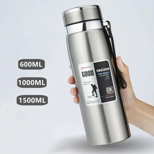 600ML/1000ML/1500ML Double Stainless Steel 316 Thermal Flask With Filter Portable Coffee Tea Thermal Bottle Travel Tumbler.