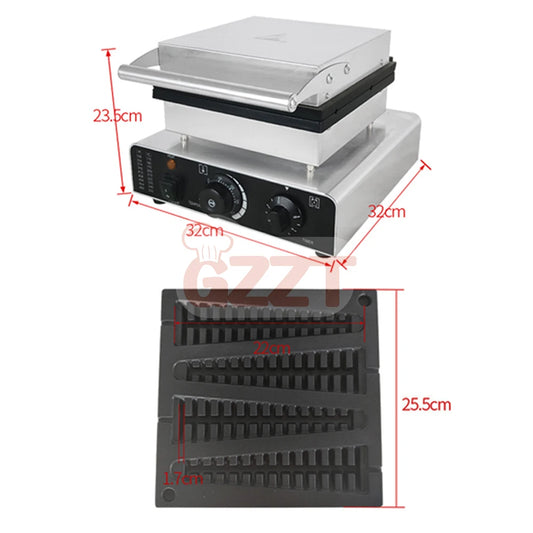 GZZT 1750W Electric Waffle Pancake Maker Waffle Stick Machine Lolly Waffle Maker Christmas Tree Shape Waffle Maker 110V 220V.