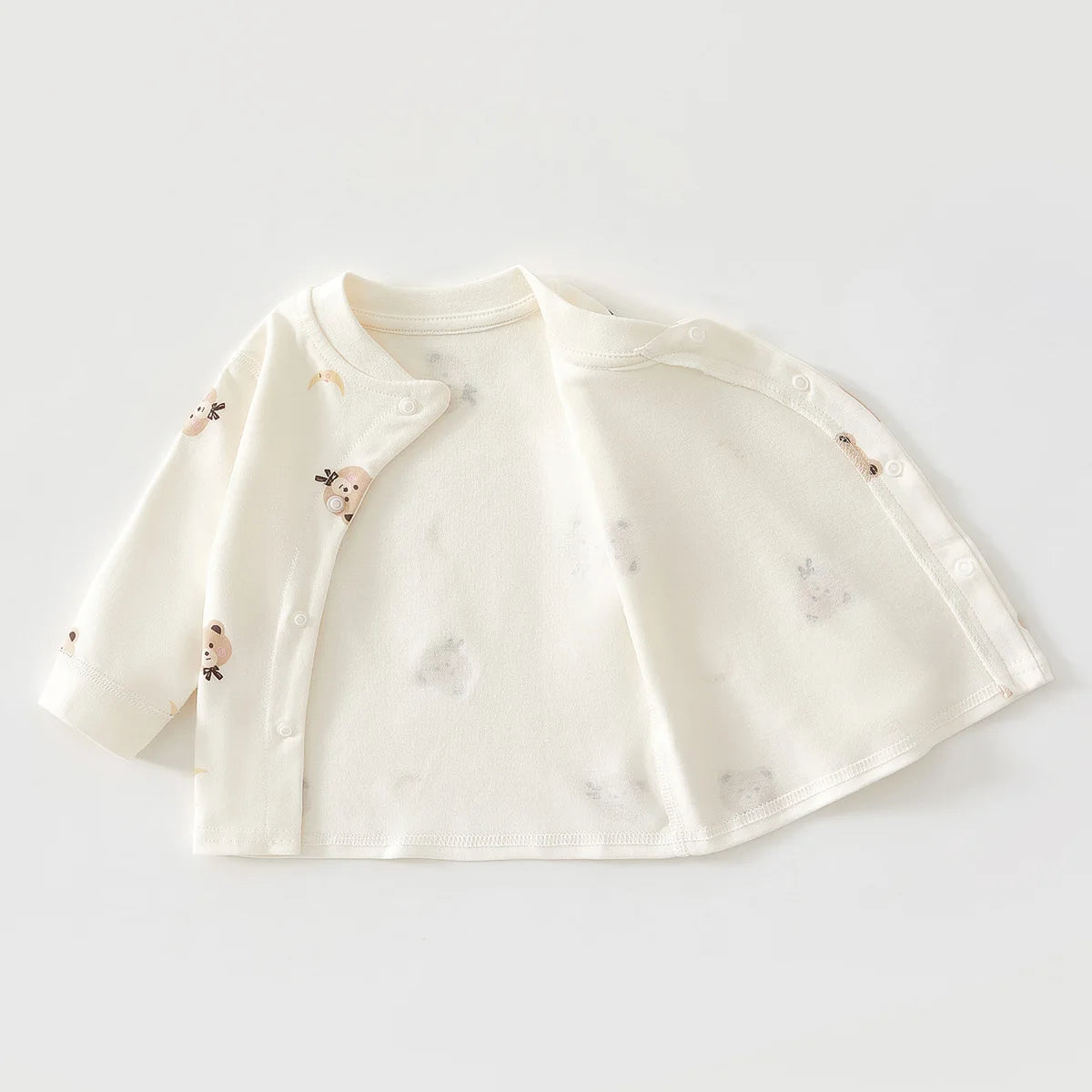 Newborn Baby Base Shirt+pants 2-piece Set Autumn and Winter Cartoon Pure Cotton Top+pants 0-18M Newborn Baby Pajamas.