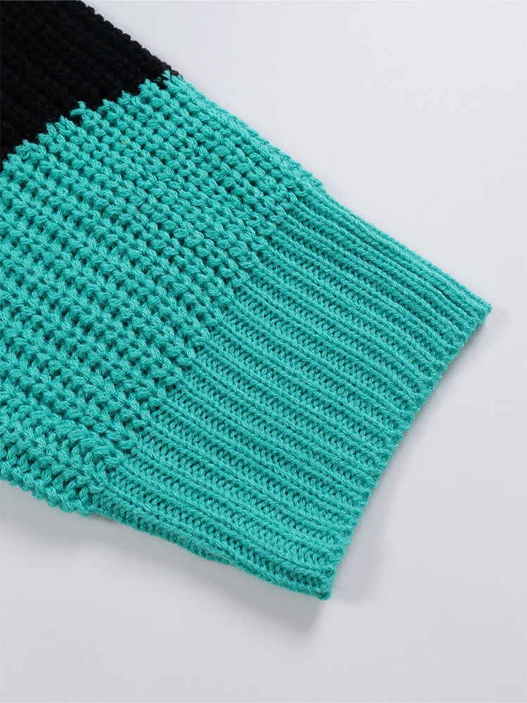 Plus Size Damen 2024 Herbst und Winter Neuer lässiger Strickpullover mit V-Ausschnitt Langer Pullover Herbst und Winter Beste Wahl.