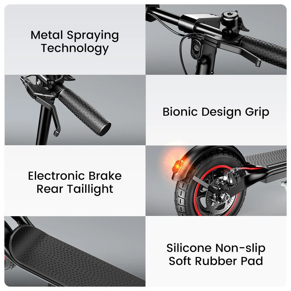 IScooter W6 Adult E-scooter 500W Motor 36V 7.8Ah Battery 35km/h Max Speed Support APP 30km Long Range City Electric Scooters.