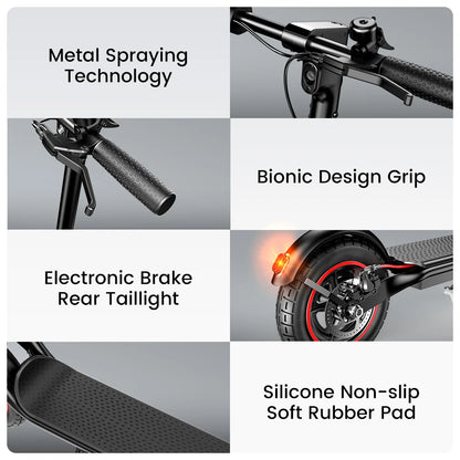 IScooter W6 Adult E-scooter 500W Motor 36V 7.8Ah Battery 35km/h Max Speed Support APP 30km Long Range City Electric Scooters.