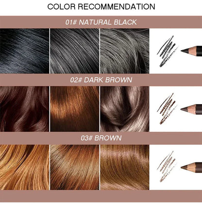 6/12Pcs Eye Brow Pencil Waterproof Professional Women Eye Makeup Pen Easy Color Natural Black Cosmetic Beauty Eyebrow Tool.