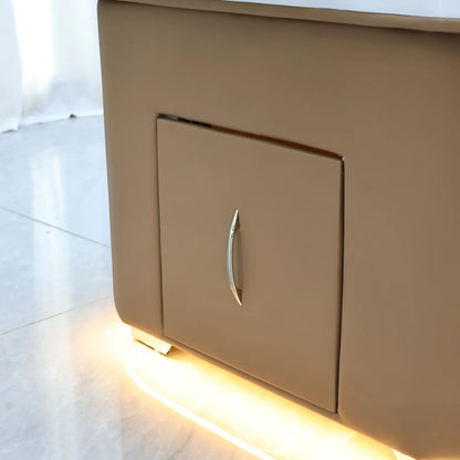 XinSheng 2025 Elektrischer Lift-Shampoo-Bett-Massagetisch – All-in-One-Salonstation mit Begasung, Fußbad und Haarwaschbecken