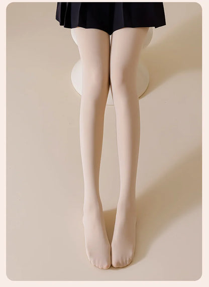 Women Tights Bare Legs for Women Autumn Winter Natural Skin Color Velvet Thickened Pantyhose Beauty Leggings One-piece Pants