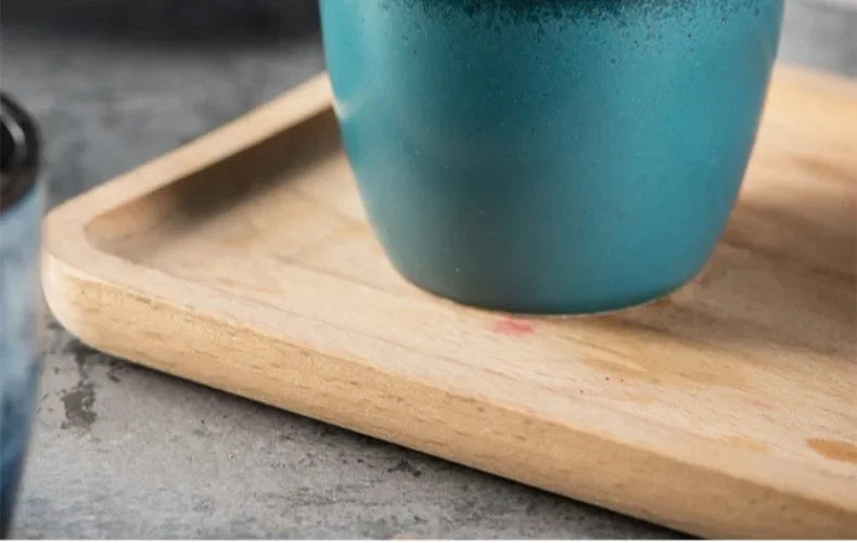 Japanese Ceramic TeaCup Stoneware Mug Soup Cup for Tea Ceremony Minimalist Style Hotel Home Decoration Heat-resistant Thickened.