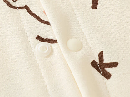 0-2Y Reine Baumwolle Langarm Neugeborenen Baby Strampler Haut-freundliche Einteilige Windel Overall Unterwäsche Infant Cartoon Homewear.