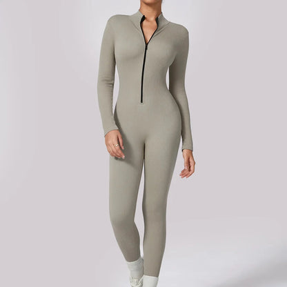 Women's Sporty Dry Fast Jumpsuit Yoga Suit Tight Dance Fitness One-Piece Clothing Set Comfortable Breathable Gymwear
