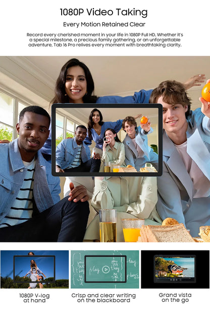 Blackview Android 14 Tab 16 Pro 11 Inch Touch Tablet 2K Screen 24GB +256GB 4G LTE+5G WiFi Gaming Tablets with Protective Shell