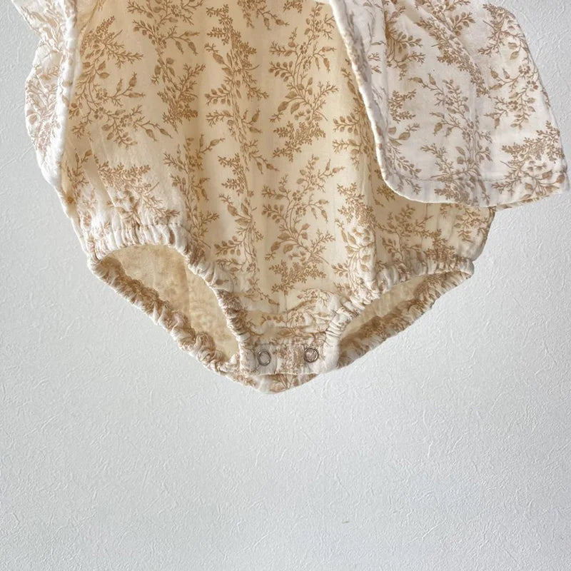 2024 neue Sommer Kleinkind Baby Body suits ärmellose Baumwolle Druck Neugeborenen Baby Overall 0-24m Kinder kleidung.