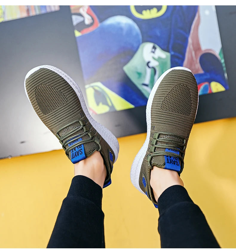 Big Size 48 Sneakers Shoes Men Lightweight Breathable Running Walking Male Footwear Lace-up Adult Sneakers Zapatillas De Deporte