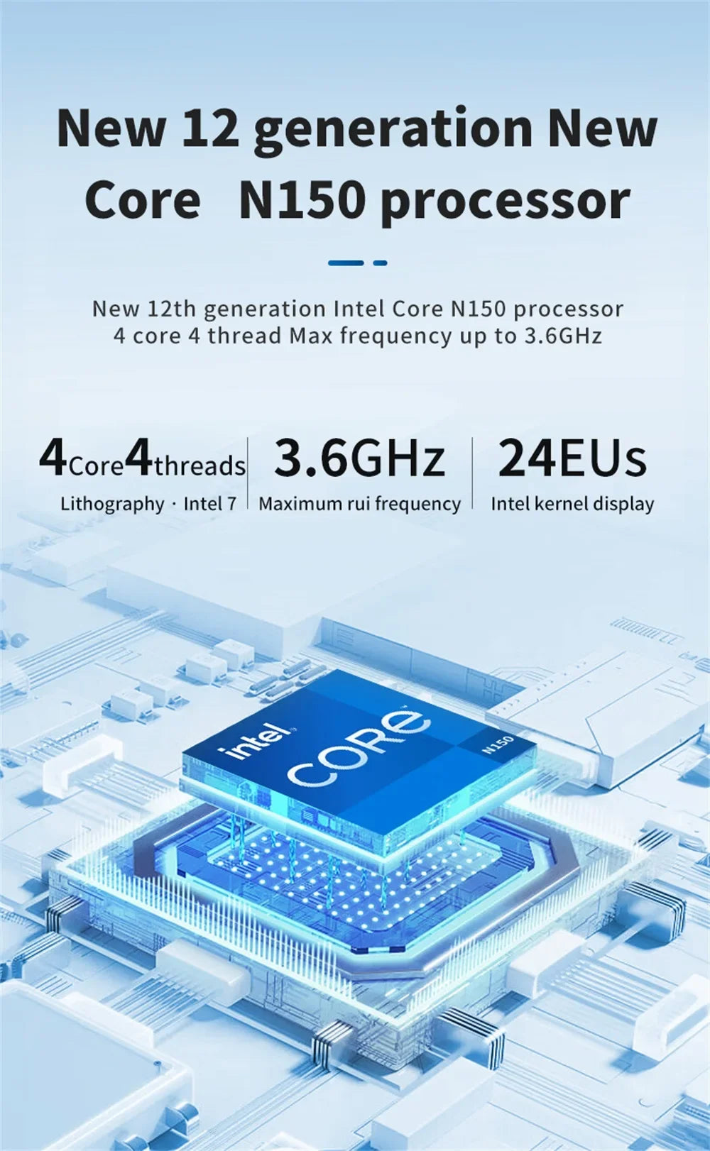 FIREBAT AK2 PLUS Mini PC Intel N100 N150 CPU Windows 11  DDR4 16GB RAM 512GB SSD Desktop Computer  WIFI5 BT4.2  HDMI USB.