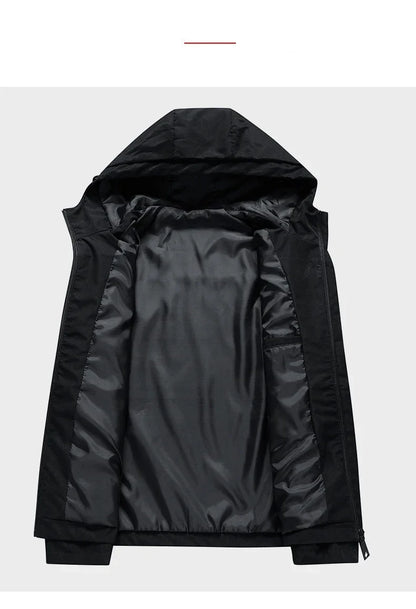The new hooded windbreaker and high-quality men's casual jacket from the mountaineering sports men's brand in 2025.