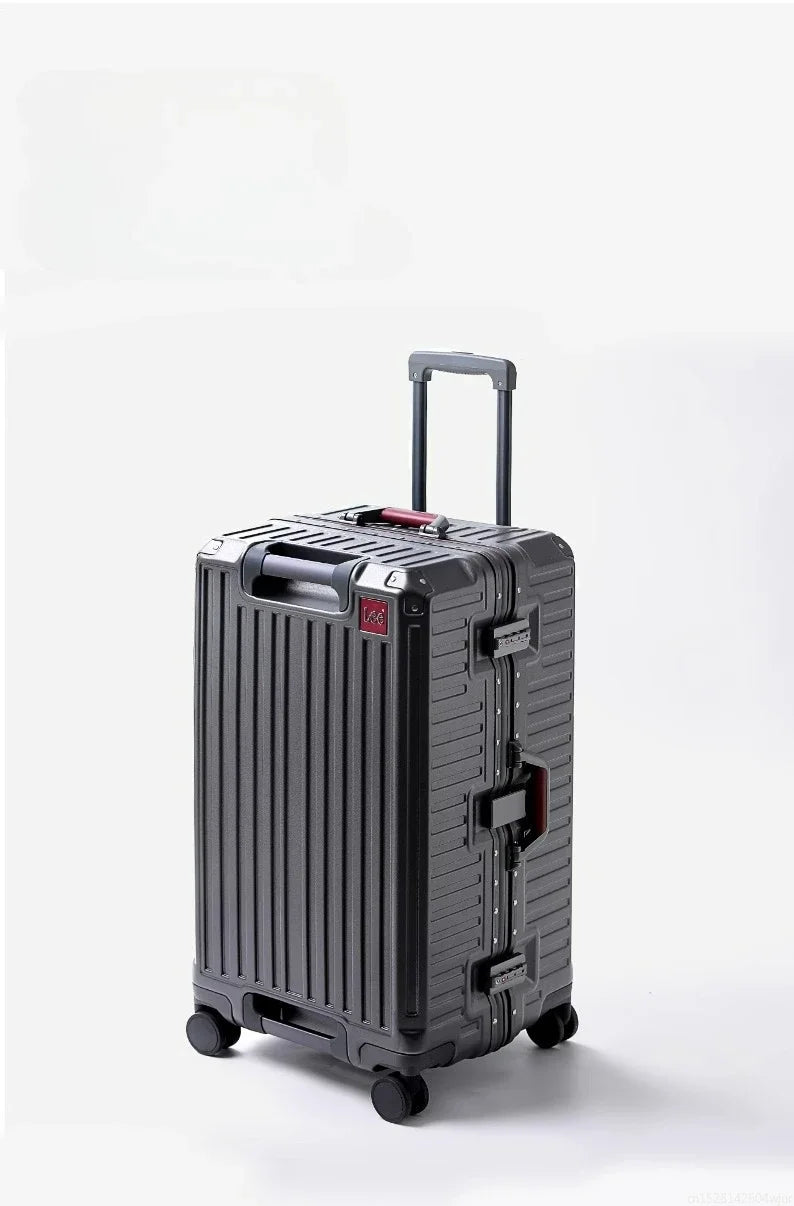 20-Zoll-Rollgepäck für die Kabine, multifunktionaler Reisekoffer, Passwortsperre, omnidirektionales Rad, Rollgepäckkoffer