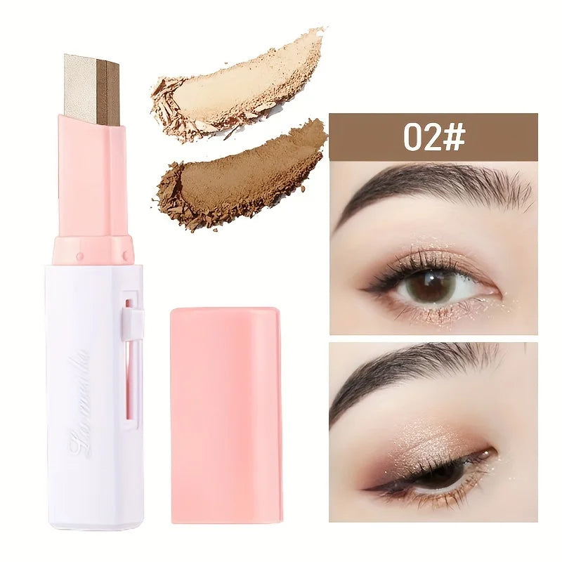 2 In 1 Pearly Highlighter Eyeshadow Stick Makeup Waterproof Long Lasting Glitter Eyeshadow Eyeliner Stick Eyes Makeup Cosmetics.