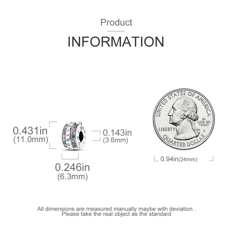 Silver Clasp 925 Sterling Silver CZ pave Clip Charms Daisy Beads Stopper Safety Chain fit Original Bangle Bracelet Jewelry Clip